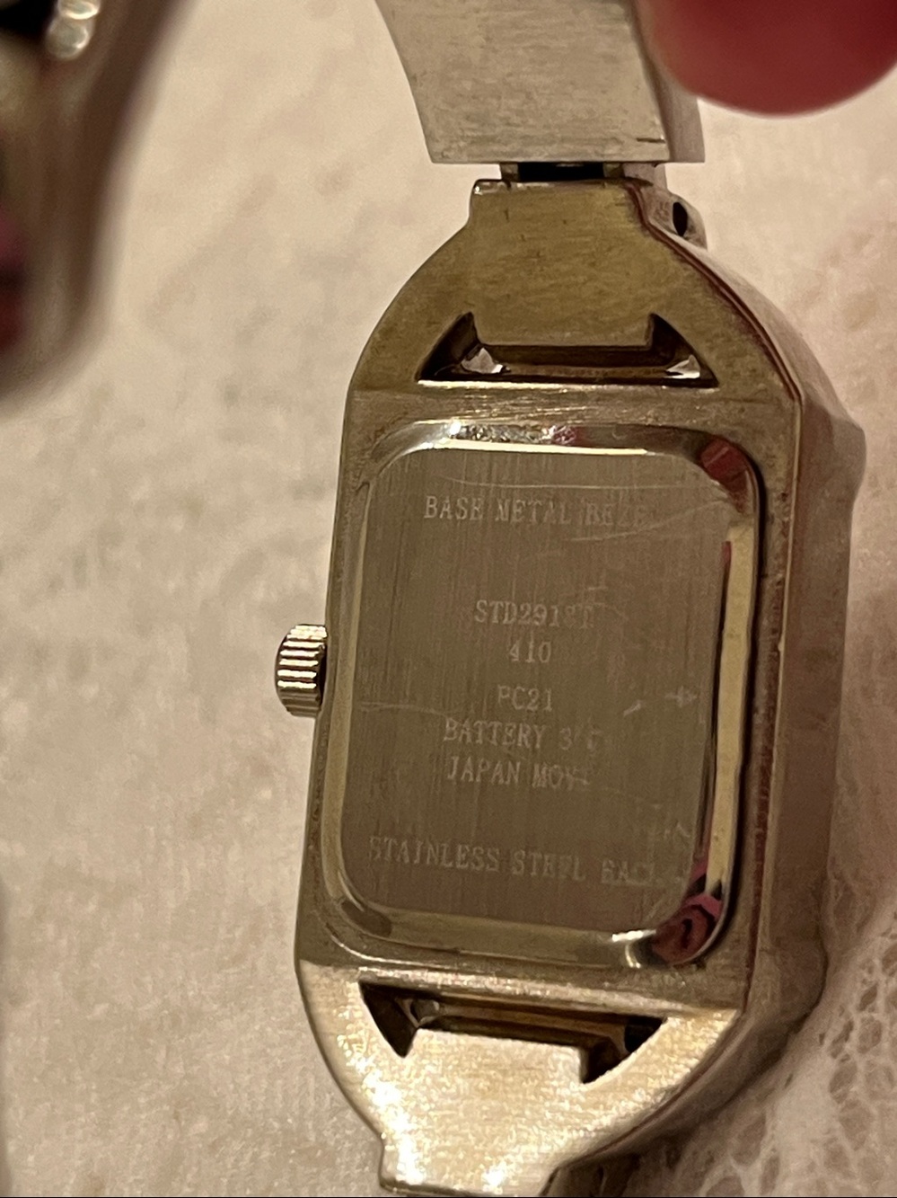 Studio Silver Zebra-Pattern Rectangular Bracelet Watch - Picture 6 of 6